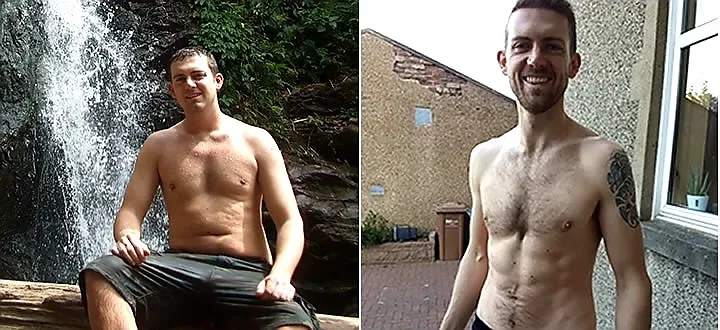 Dave before, 20kg overweight